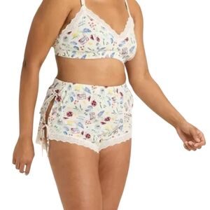 Colsie Floral Lace Trim Sleepwear Set Size 1X
